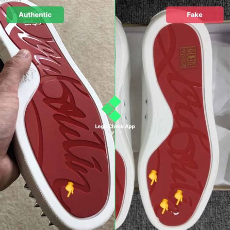 real louboutin shoes vs fake|christian louboutin shoes scam.